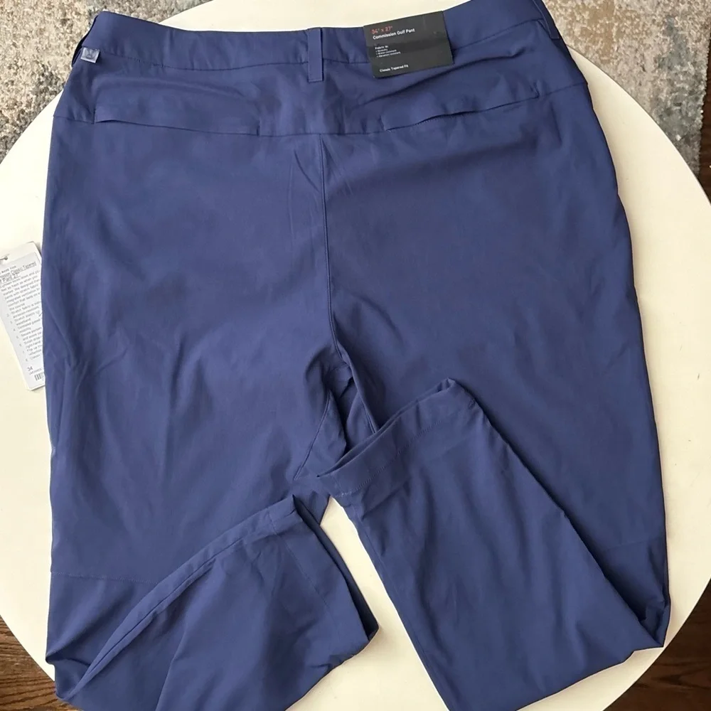 Lululemon Men’s Commission Golf Pant 34x27 Blue New Classic Tapered